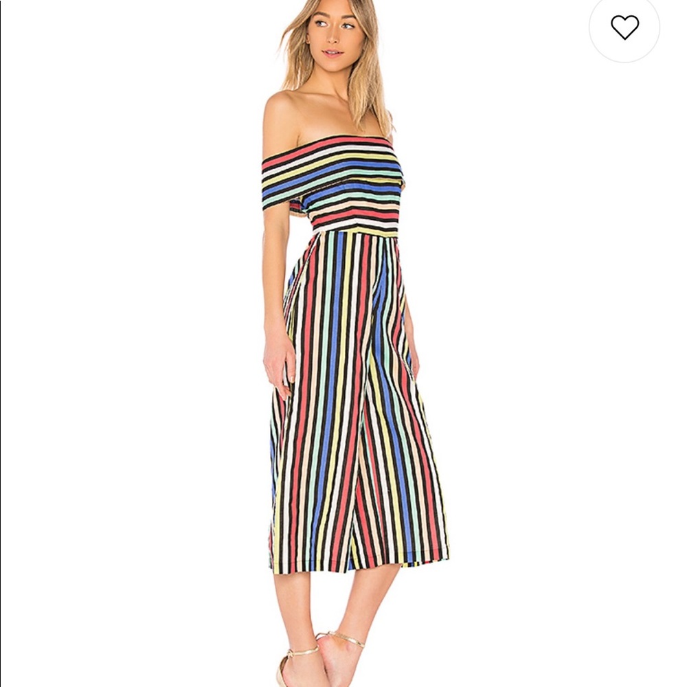 🌈 House of Harlow Rainbow Stripe Jumpsuit